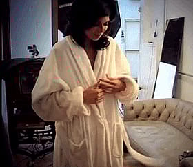 Pornstar's White Robe: A Sizzling Slide Show'
