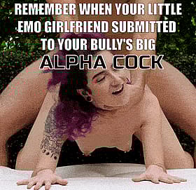 When Your Little Girlfriend Submitted to Your Bully's Big Alpha Cock'