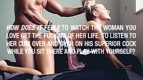 Cuckold Captions: Watch the World's Fucking Cuckold Get Fucked by His Girlfriend or Wife'