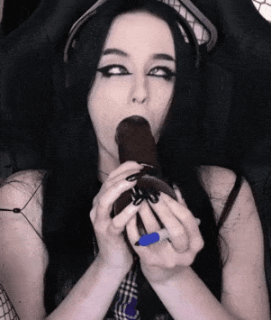 Goth Chick Gets Her Toy On picture 1 of 1