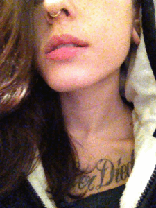 Amateur Teen's Sizzling Hot Tattooed Chest picture 1 of 1