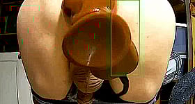Amateur Inflatable Dildo Fun: A Realistic Toy Experience'