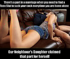 Our Neighbour's Daughter Caught Cheating: A Teen Blowjob Affair'