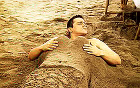Funny Dude Gets Sandy Boobs'