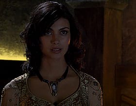 Morena Baccarin's Sultry Stare: A Tantalizing Tale of Temptation'