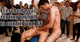 Hardcore Fucking: Two Guys Going At It In Your Girlfriend's Bedroom'