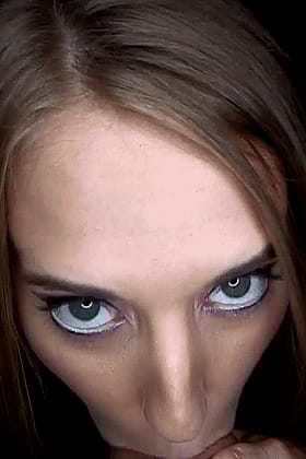 Blonde Blowjob Queen: Eye Contact and Sucking Cock'