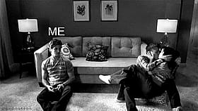 Me and my boyfriend gettin' it on the couch'