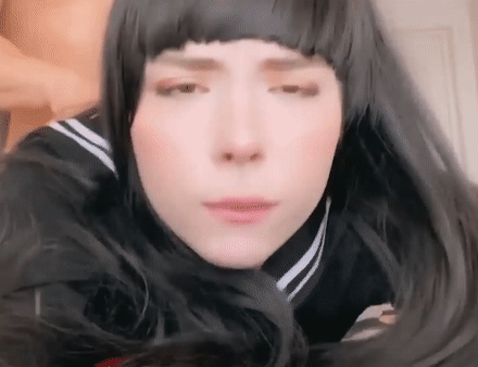 Babes in Cosplay: Ahegao Emo Teen Selfshot picture 1 of 1