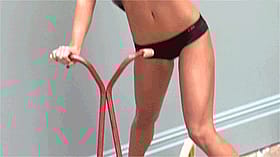 Babes & Celebrity: Red Hot Exercise Equipment'
