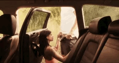 Get in the car for a wild ride with this hot babe picture 1 of 1