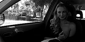 Blonde Flash Car Babe'