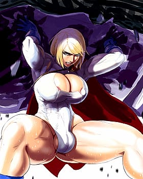 Superhero Futa: Bulging Cock, Large Breasts, and Muscular Blonde'