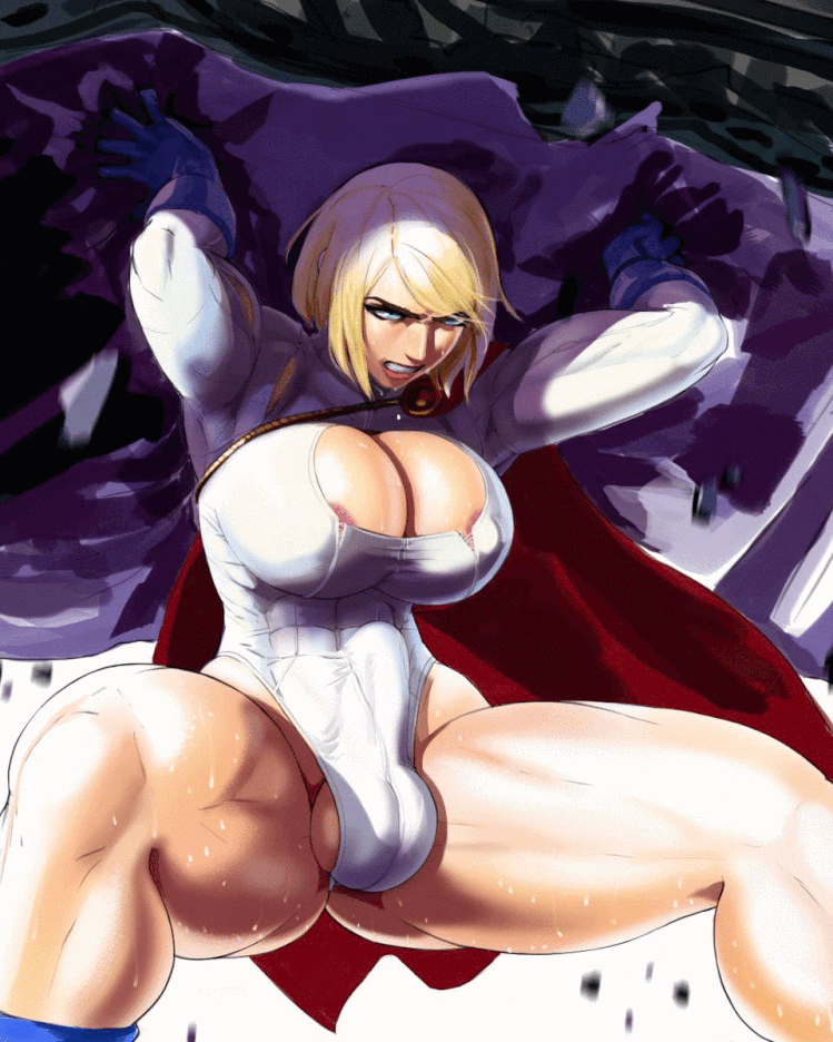Superhero Futa: Bulging Cock, Large Breasts, and Muscular Blonde picture 1 of 1
