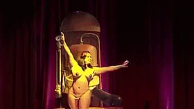 Sexy BBW with Big Tits Strips on Stage'