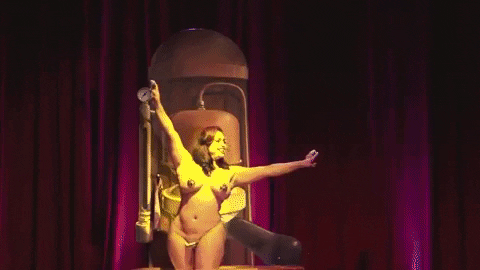 Sexy BBW with Big Tits Strips on Stage picture 1 of 1