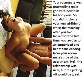 Your Roommate's Big Tits Cheating Girlfriend: Alpha's Big Tits Roommate Fucked Him Off'
