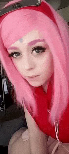 Pink-haired Teen Babes in Emo Cosplay: Ahegao Amateur Fun'