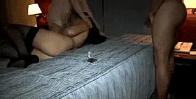 Brunette Blowjob Binge: A Wild Gang Bang'