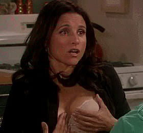 Julia Louis' Boob Grope: A Non-Nude Celebrity Masturbation Scene'