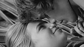 Sexy Chick Gets Kissed on the Cheek'