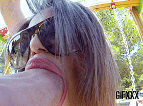 Blowjob from a Brunette Babe'