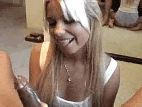Blonde Amateur Gets Cumshots from Penis'