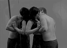 Sexy Sexy Sex: Two People Getting It On in the Mirror'