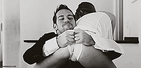 Brunette in Panties Gets Ripped by Man in Suit'