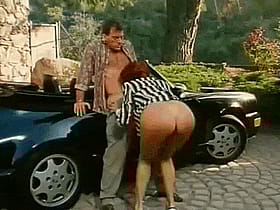 Blowjob Bitch Gets Cumshots in the Back of the Car'