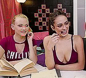 Blonde Babes with Big Tits: A Threesome of Teen Fun'