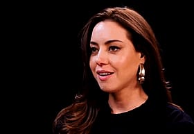 Aubrey Plaza's Brunette Celebrity Clean Up'