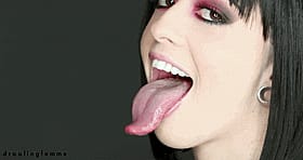Athletic Chick Giving You A Taste Of Her Pink Tongue'