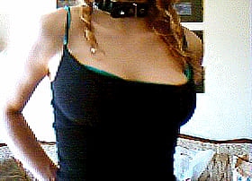 Busty Babe in Black: Nude and Ready for Sex'