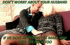 Blonde Cheating Wife Gets Fingered by Husband'