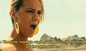 Babes with Big Tits Started Road Tripping with Your GF'