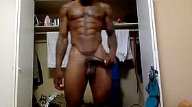 Hot Dude in the Shower with a Huge Cock'