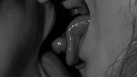 Kissing Lesbian Threesome: Tongue-Tickling Fun'