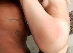 Blonde Teen Gets Hardcore Interracial Sex with One Leg Up'