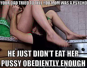 Mom's Just Didn't Eat Her Pussy Obediently Enough'
