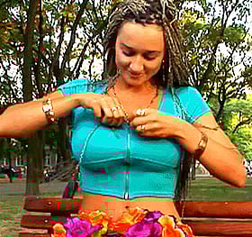 Big Tits Ukrainian Prank Outdoor'