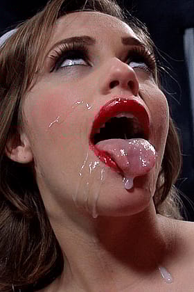Cumface: Red Lips and Juicy Cum'