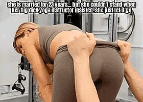 Married Woman Bent Over for 28 Years, But She Couldn't Stand Big Dick Yoga Instructor Insisted She Just Let It Ride'
