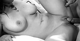 Amateur Naked Chick Laying on Bed'