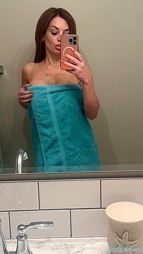 I think you like it more after I dropped my towel. [reveal]