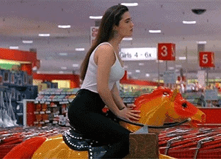 Brunette Joke Porn: Ride the Horse of Laughter picture 1 of 1