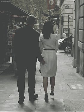 Walking the Dog: A Steamy Encounter on the Sidewalk'