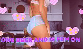Sissy Caption: Fem and Beer'
