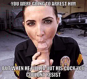 You Were Going to Arrest Him, But When He Pulled Out His Cock, You Couldn't Resist'