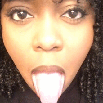 Ayisha Cottontail Babes Model's Sizzling Selfshot with a Tongue Out picture 1 of 1